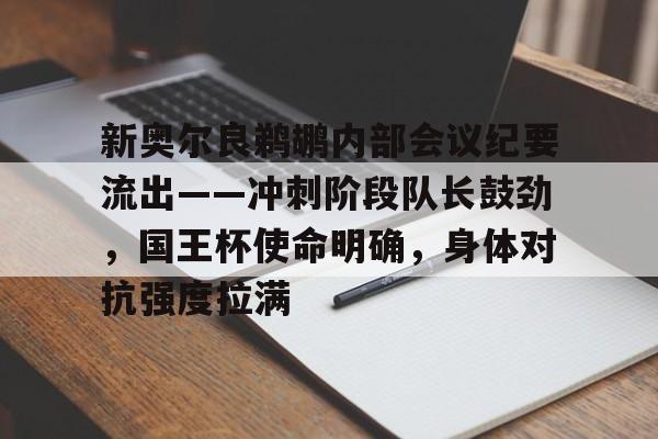 金年会安卓版-新奥尔良鹈鹕内部会议纪要流出——冲刺阶段队长鼓劲，国王杯使命明确，身体对抗强度拉满的简单介绍